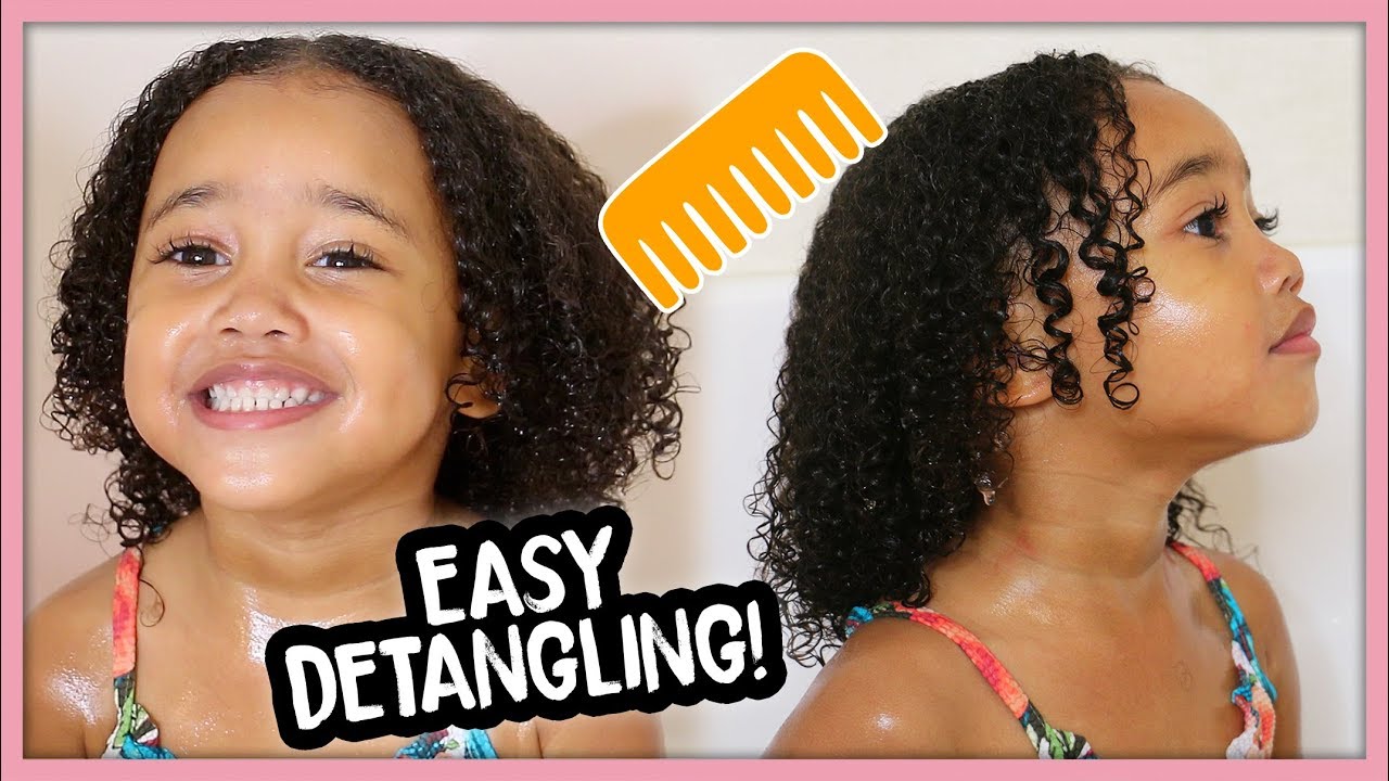 Kids Curly Hair Wash Day Routine for Easy Detangling