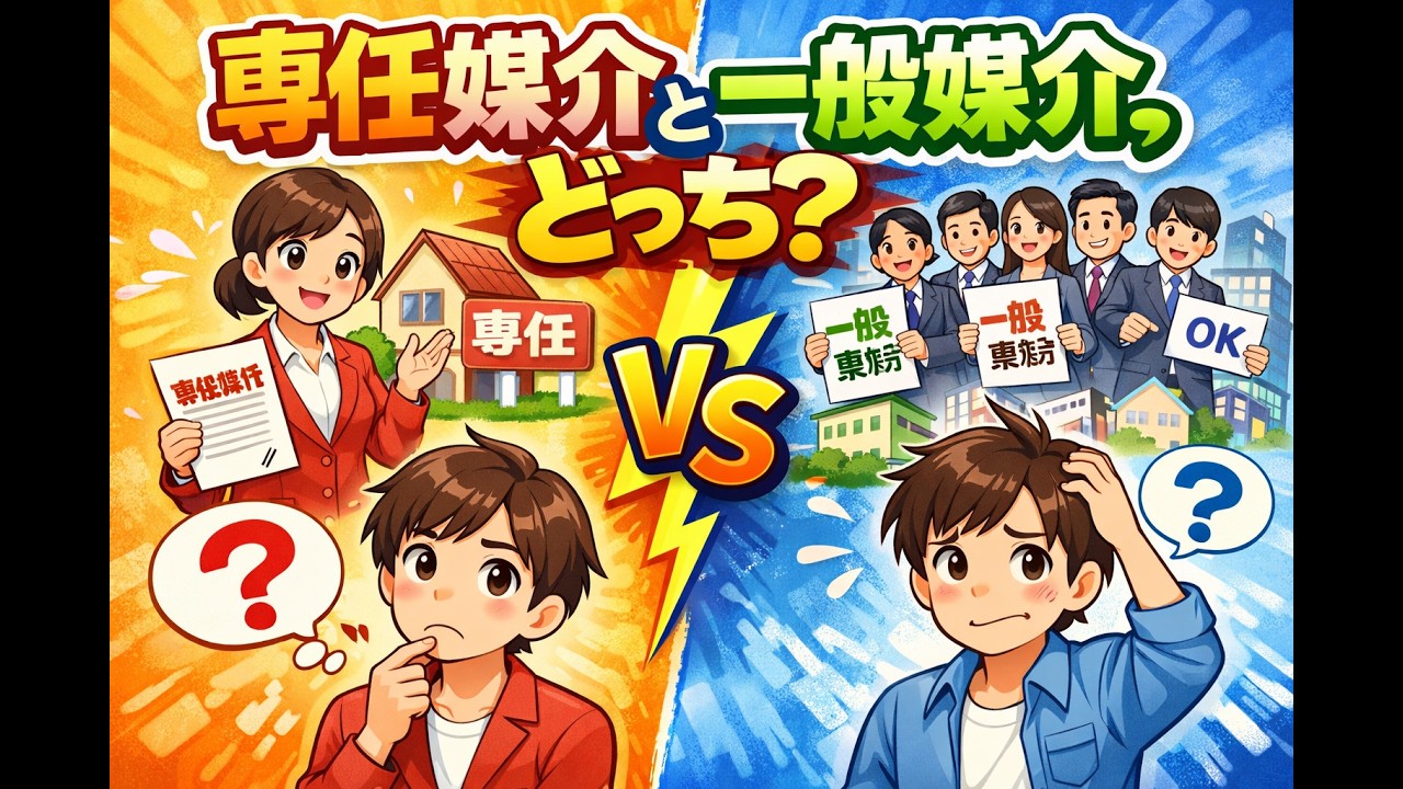 【群馬県】専任媒介と一般媒介、どっちが早く売れる？～メリット・デメリット～