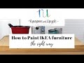 PAINTING IKEA FURNITURE (painting laminate) the right way the first time with this easy trick.