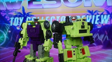 Transformers Studio Series The Transformers The Movie Constructicon Long Haul & Hook Review