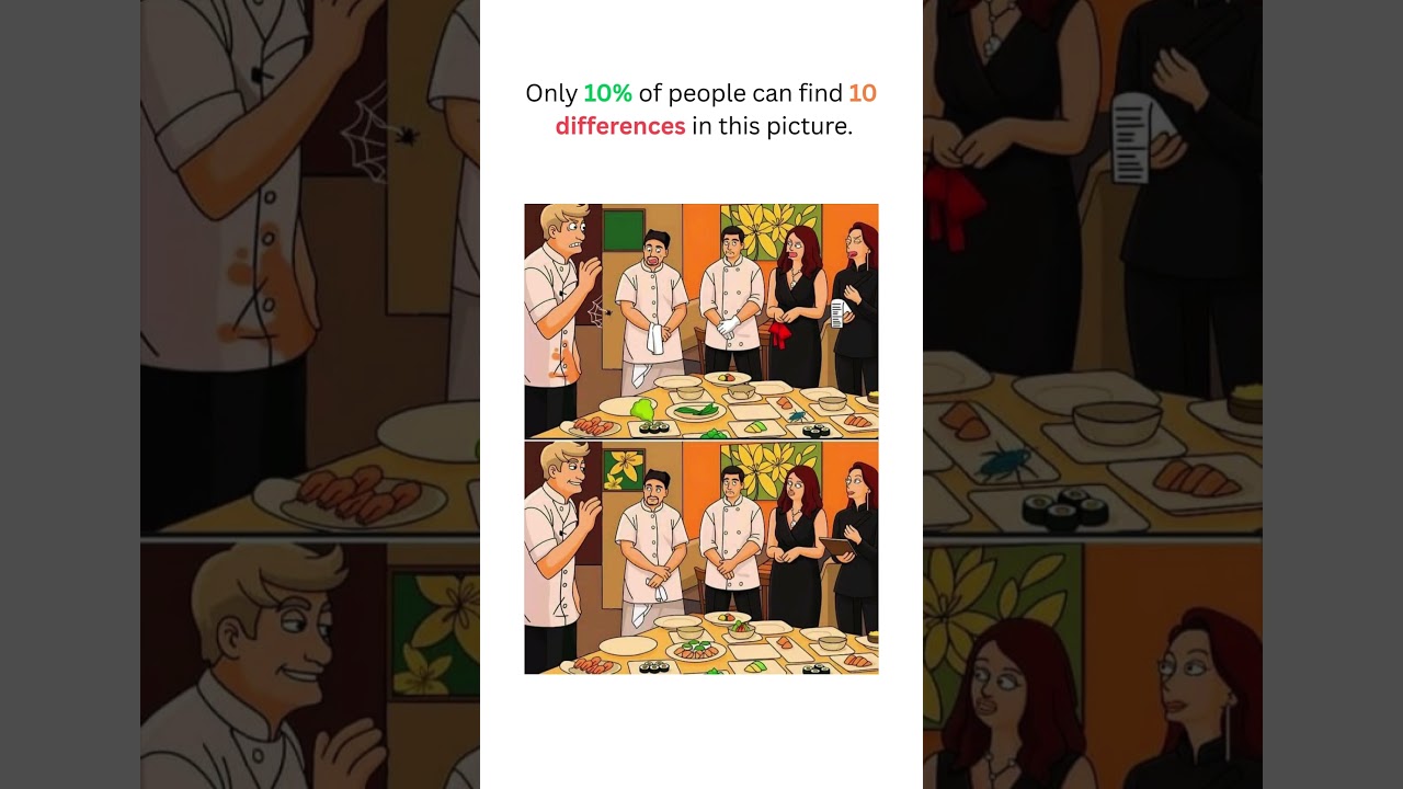 Visual Puzzle That Will Test Your IQ #shorts #brainchallenge #findthedifference