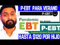 BUENAS NOTICIAS! PEBT APROBADO DE $120 POR HIJO PARA VERANO 2024