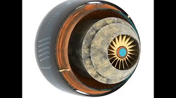 3D model of scifi jet with light 3dsmax