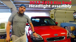 Headlight assembly replacement 2012-2013 kia soul