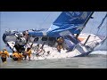 Dramatic footage of team vestas winds crash