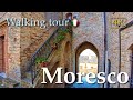 Moresco (Marche), Italy【Walking Tour】History in Subtitles - 4K