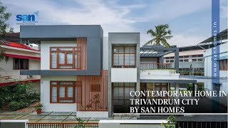 CONTEMPORARY HOME IN TRIVANDRUM CITY BY SAN HOMES