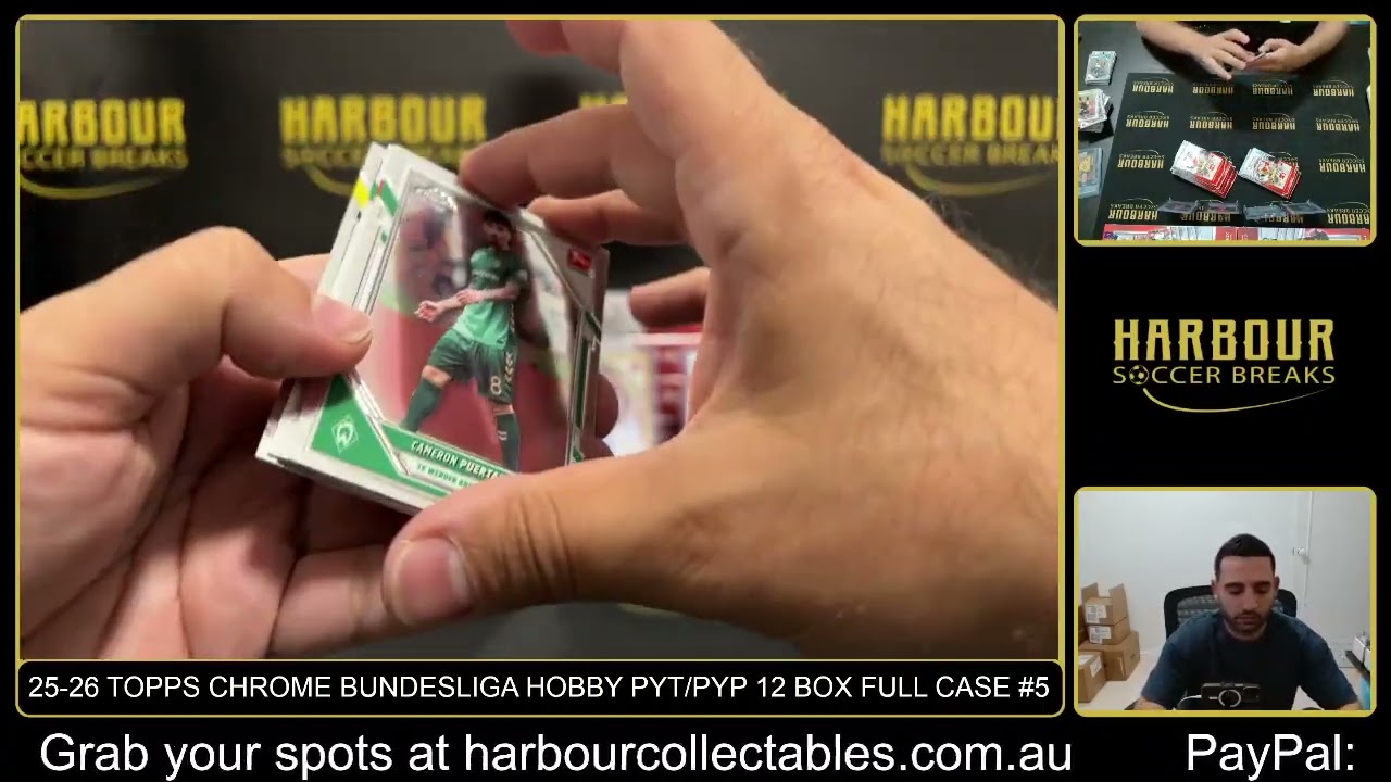 Break #5 - 25/26 Topps Chrome Bundesliga HOBBY PYT/PYP 12 Box Full Case