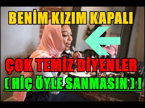 BENİM KIZIM KAPALI DİYENLER BU VİDEOYU İZLEMESİN YOKSA  ( TÜRBANLI TİKTOK , MAKYAJLI  DÖVMELİ ) !