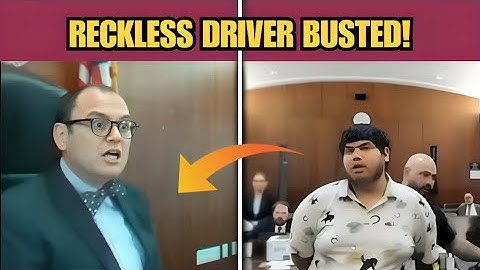 Third Reckless Driving Case Ends Badly — Judge Throws Book at Him!