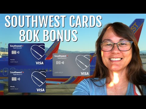 Southwest Credit Cards 💳 Offering 80K POINT BONUS = 2 YEARS FREE FLIGHTS ✈️