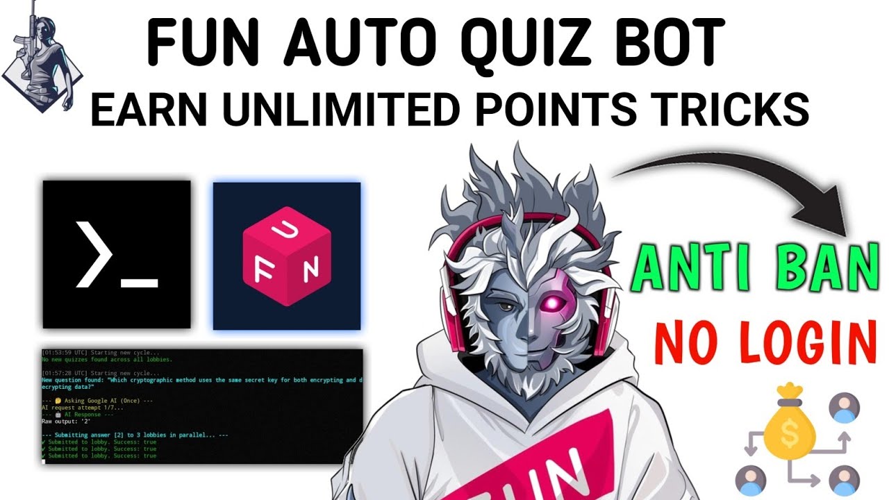 🔥 FUN Quiz Bot Guide | Easy Points Farming Ideas 💡| How To Solve Quiz Using Termux/PC