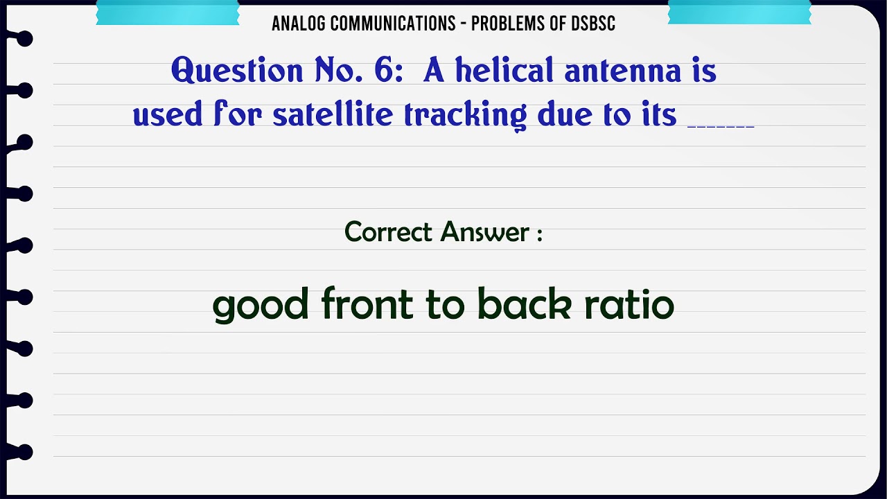 MCQ Questions Problems of DSBSC with Answers