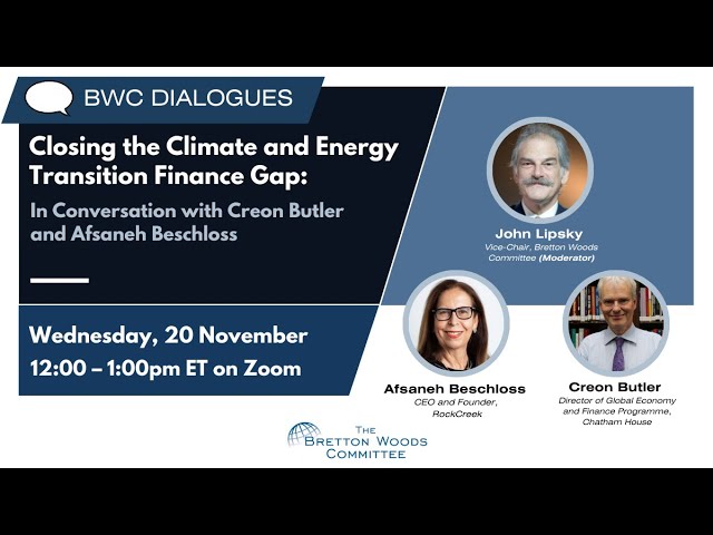 BWC Dialogues: Closing the Climate and Energy Transition Financing Gap