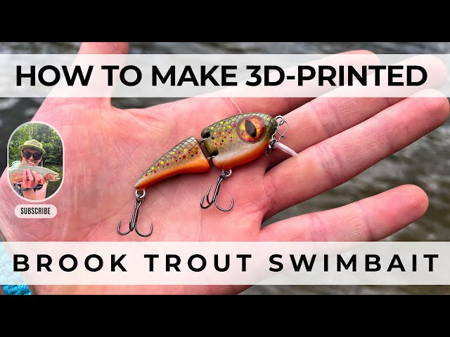 How to make a 3D-printed BROOK TROUT Swimbait - Lure Airbrushing Tutorial - YouTube How to make a 3D-printed BROOK TROUT Swimbait - Lure Airbrushing Tutorial - YouTube