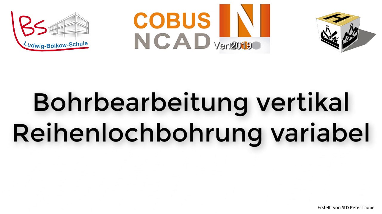 Bohrbearbeitung vertikal, Reihenlochbohrung variabel