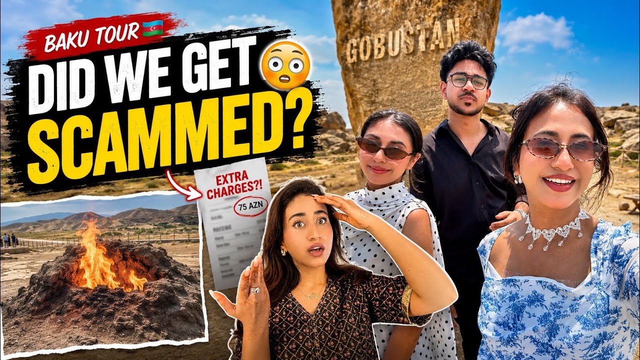 BAKU DAY 2 🇦🇿🩵 | We Paid for the Tour But They Asked for More! 💸😳 #alizehjamali #vlog #viral