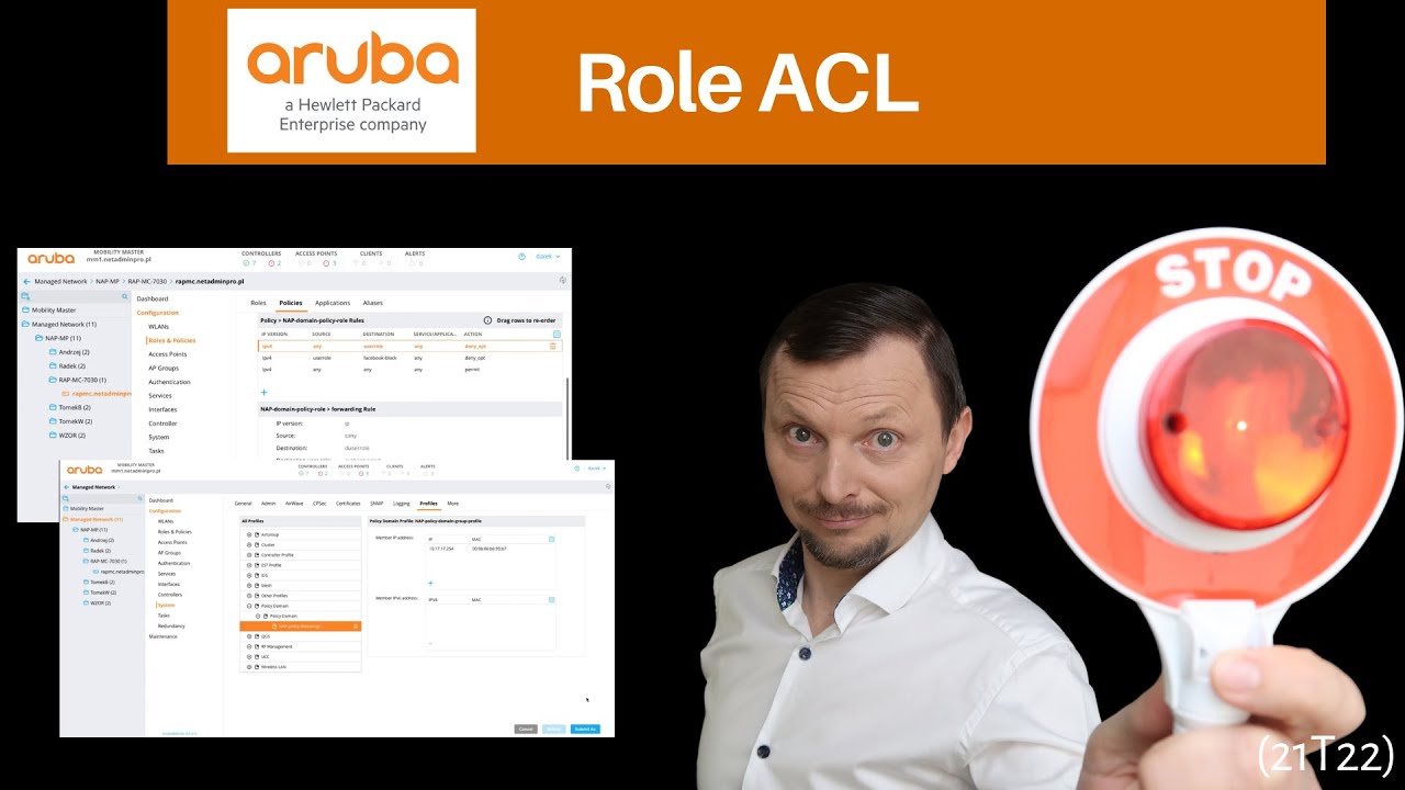 21T22 Aruba Policy Domain 8.6 w 17 min [Konfiguracja]