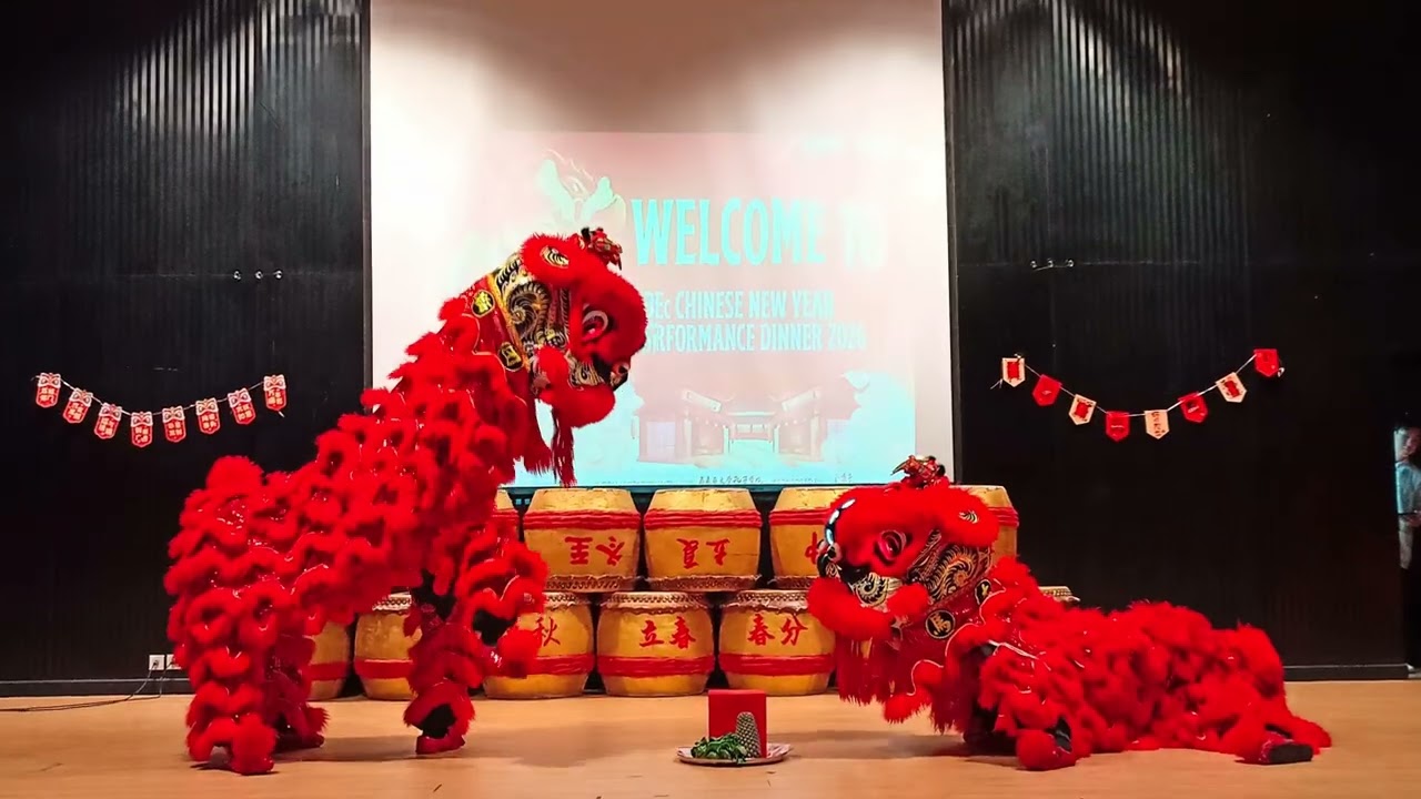 Lion Dance Attend CNY 2026 Dinner