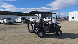 Lot 83v- 2025 Electric 4 person Golf Cart February 24th Online Auction. 