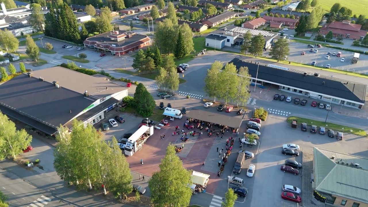 Vieremä by drone, mm. Ylä-Savon Maakuntajuhlat / Upper Savonia Regional Festival, Finland, 22.8.2025