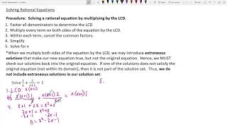 1 5 Solving Rational Equations   Example 1