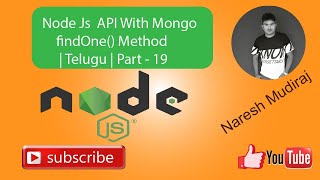 Node Js API With Mongo findOne() Method | Telugu | Part -19