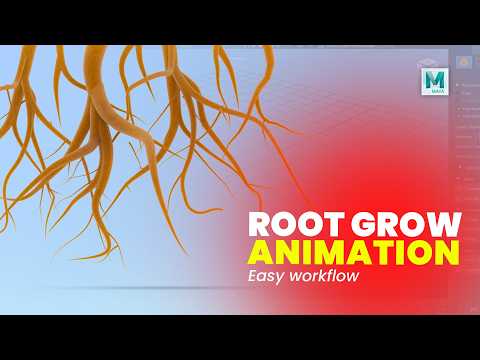 Create Realistic Root Growth Animation Using Maya | Step-by-Step Procedural Workflow