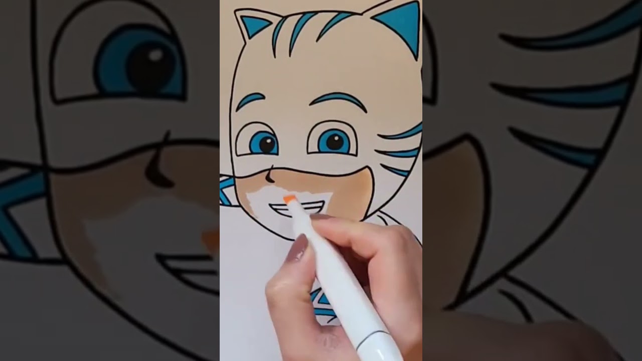 giant catboy colorpage( full video in my channel)