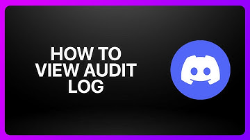 How To View Audit Log In Discord 2025! Tutorial
