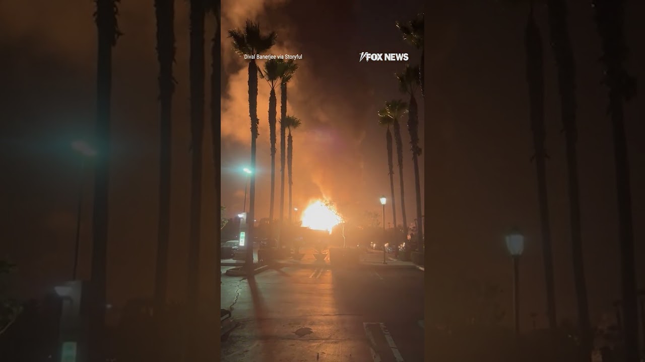 Massive fire ERUPTS at oil refinery near Los Angeles 