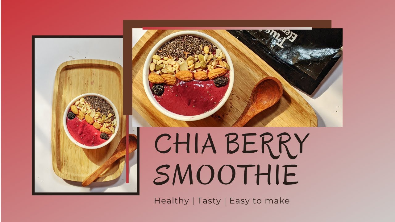 Chia and Berry Smoothie | True Elements Chia Seeds