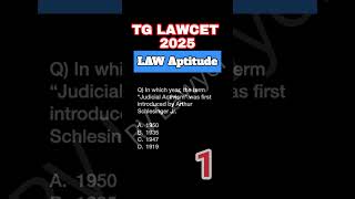 "Judicial Activism" Introduction Year #generalknowledgeindia #tglawcet #aplawcet #generalknowledge
