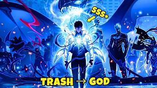 TRASH F-Rank Awakened the RAREST Soul Absorption System & Leveled Up to GOD! - Manhwa Recap