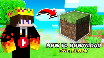 Minecraft One Block Map Download 🔥| MInecraft MCPE 1.21+
