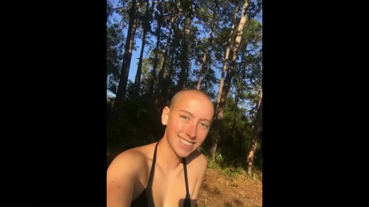 Two blonde high school hotties get military buzzcuts