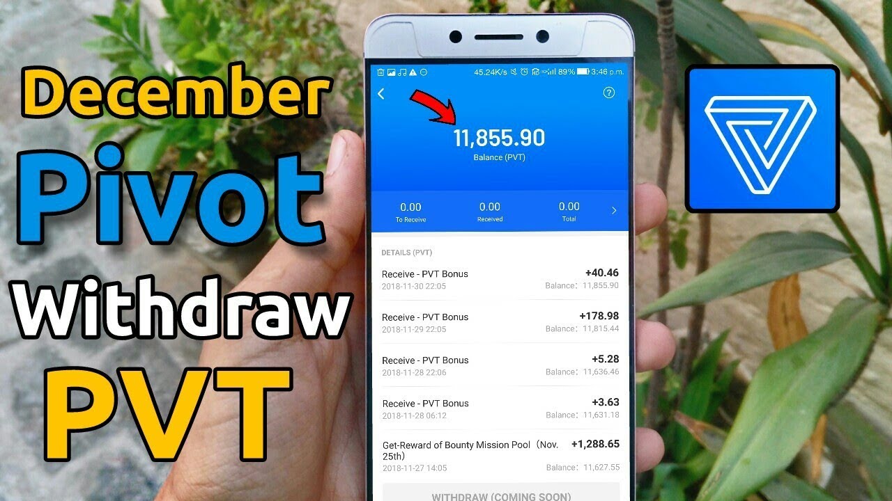 Pivot app PVT balance december withdraw | PVT balance withdraw prediction and pivot super agent