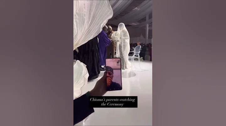 Chioma Adeleke's Parents in Video Call @ Chivido 2025 White Wedding, in Miami, Florida, USA 🇺🇸