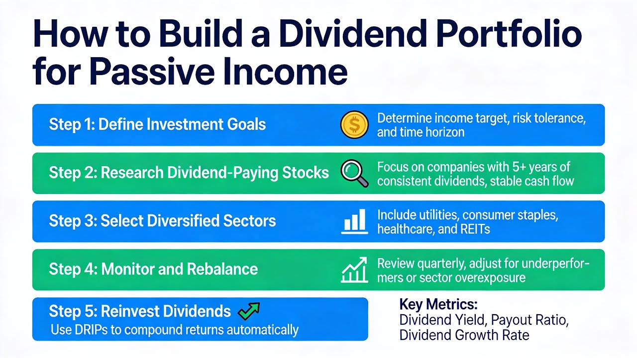 How to Build a Dividend Portfolio for Passive Income (13 Minutes) - YouTube