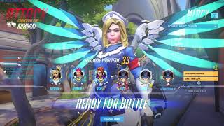 Overwatch Grandmaster - Golden Weapon Combat Medic Ziegler Mercy Gameplay | Numbani