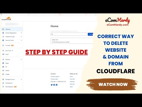 Correct way to remove your website from Cloudflare