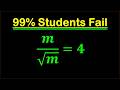 Solving a 'Harvard' University entrance exam | Find m?