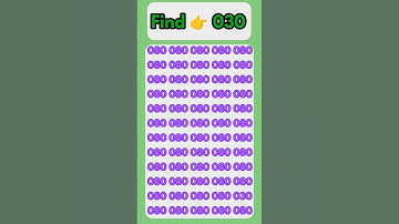 Find the odd number 030 #shorts #youtubeshorts #oddoneout