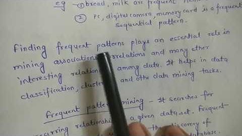 Association rule mining part 1