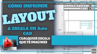 Como imprimir a escala en AutoCAD, usando Layout