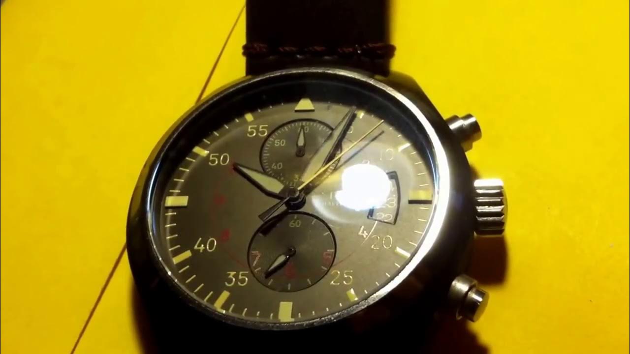 Quartz watch with VK67 movement - YouTube