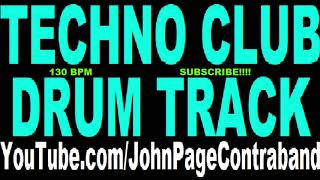 Club Techno EDM Drum Track 130 bpm DRUMS ONLY Beat