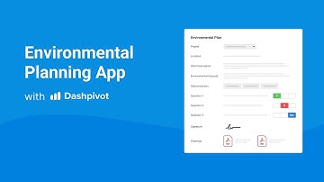 Optimise Environmental Planning with Dashpivot