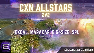🔴 LIVE | ExCaL, BiG^SiZe, Marakar, SPL | 2v2 Cxn Allstars | C&C Zero Hour