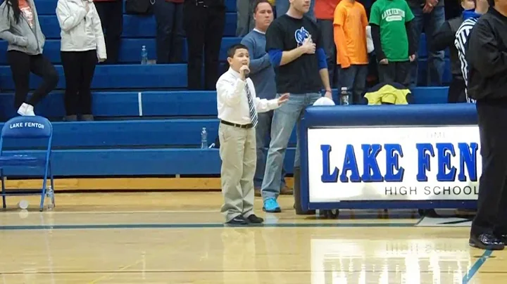 National Anthem 5th grader - Ryan Fogle 2014